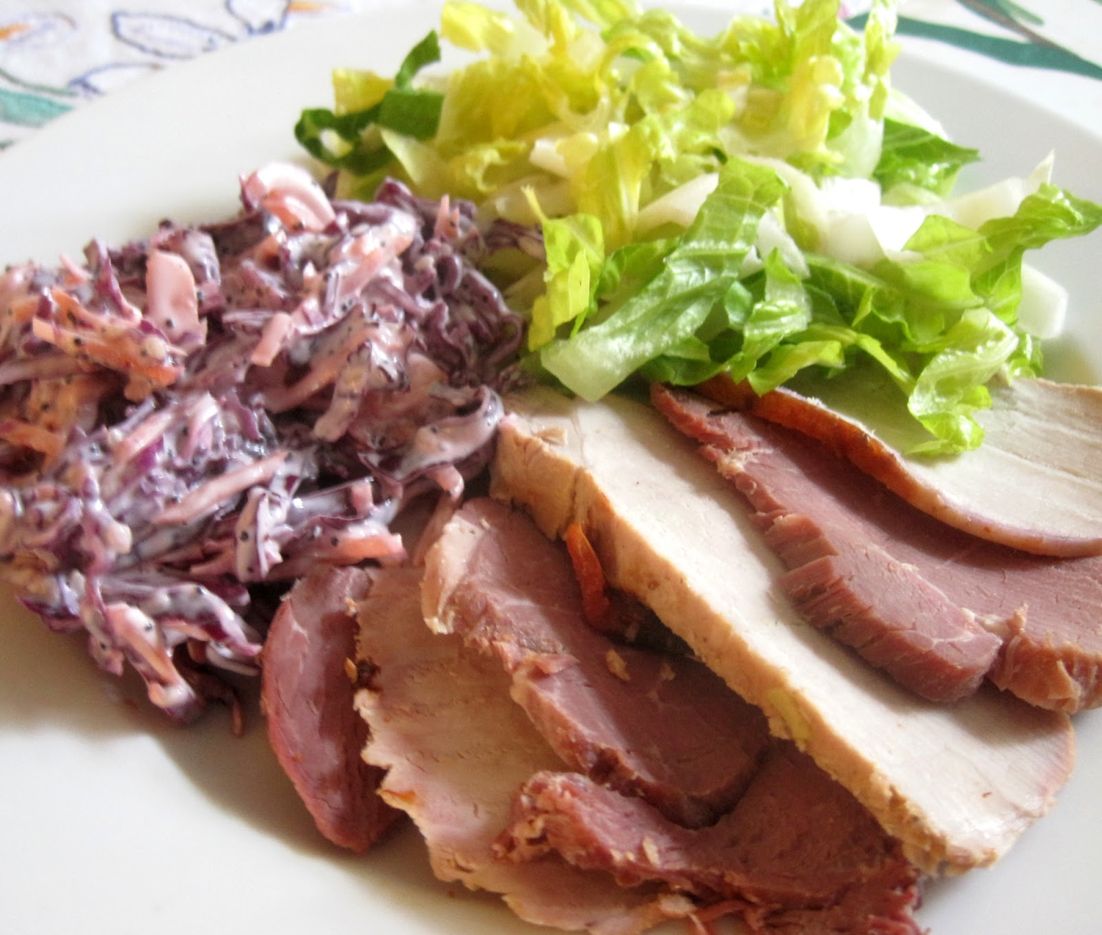 Lynne's Dinners Leftover soup and leftover cold meat.. but still good